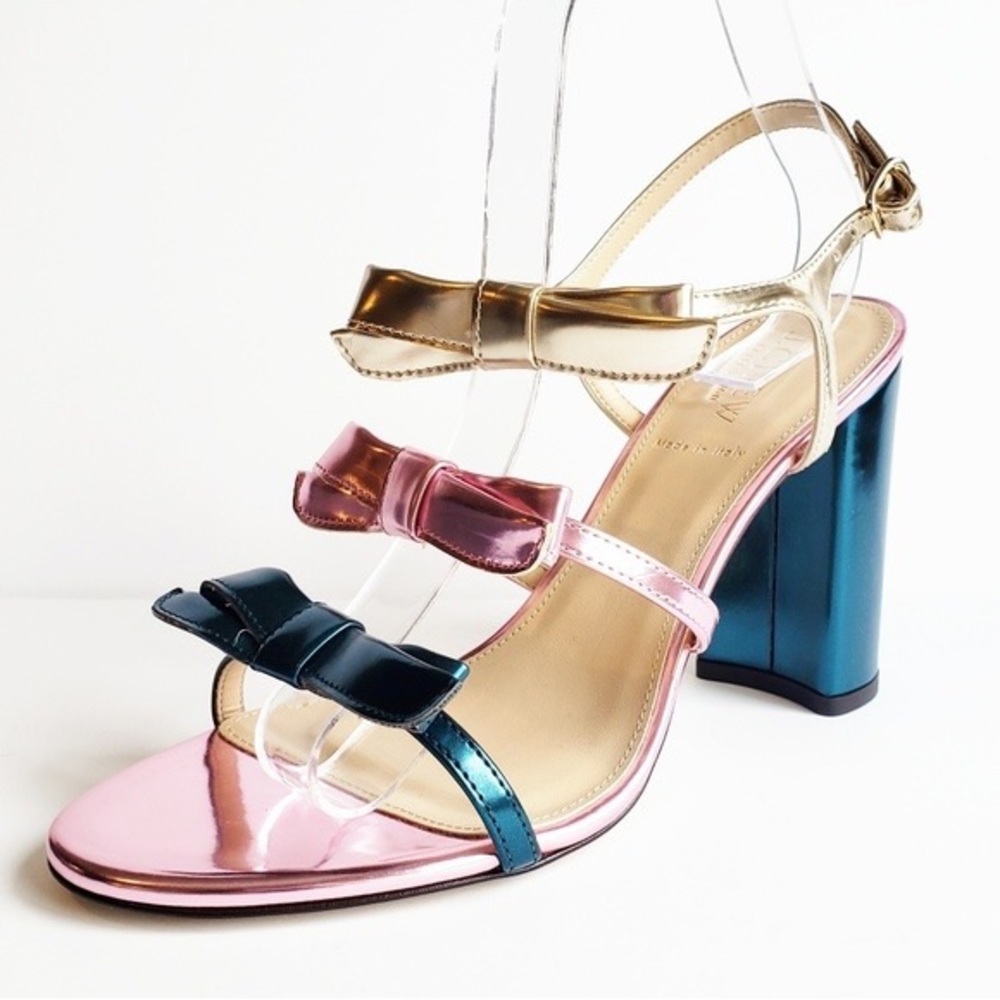 NIB J.crew stella bow heel size 6 made in Italy